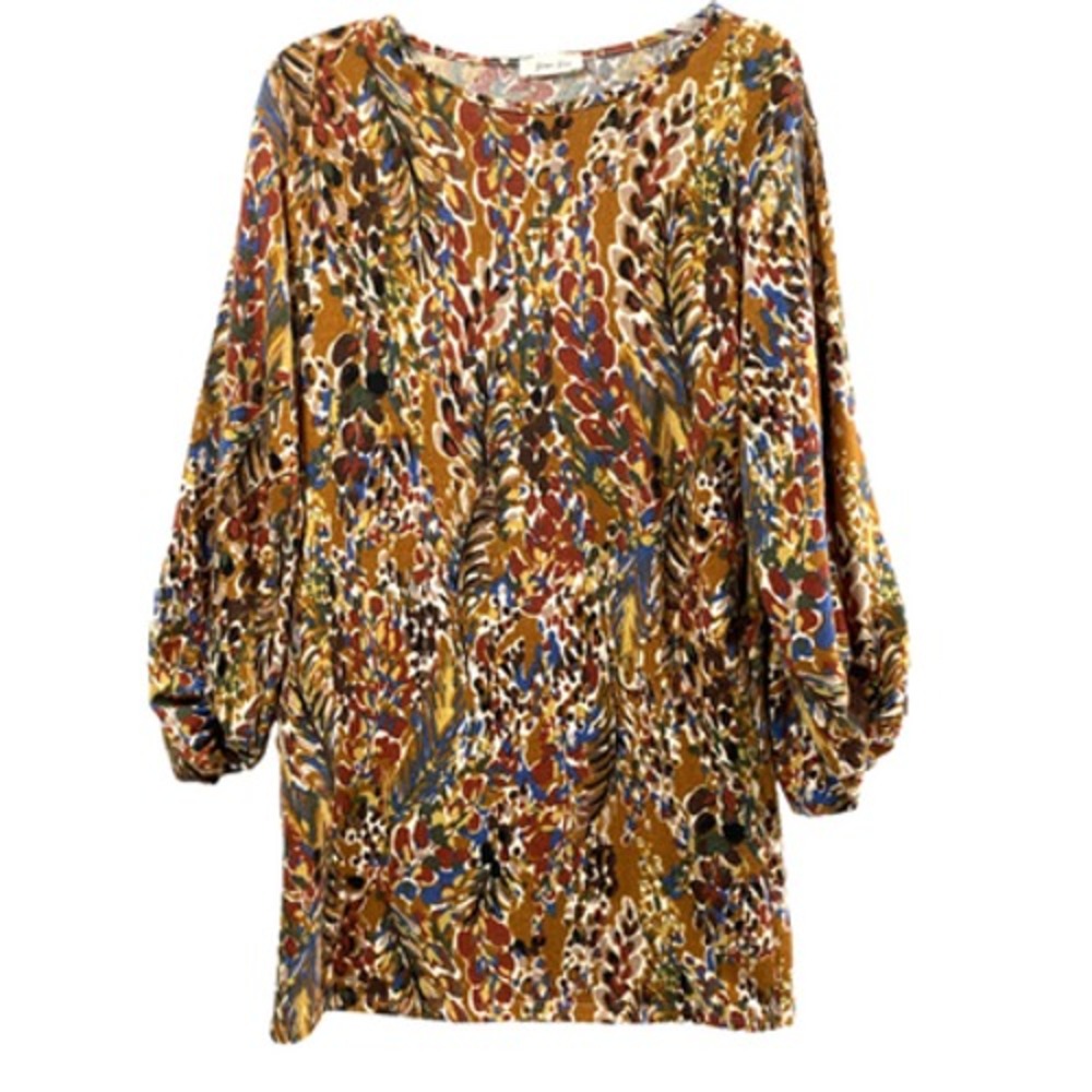 Beeson River‎ Sweater Dress Womens Large Balloon Sleeves Comfy Side Pockets